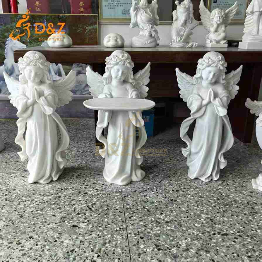 White Marble Little Angel Statues 2 White Marble Little Angel Statues 2