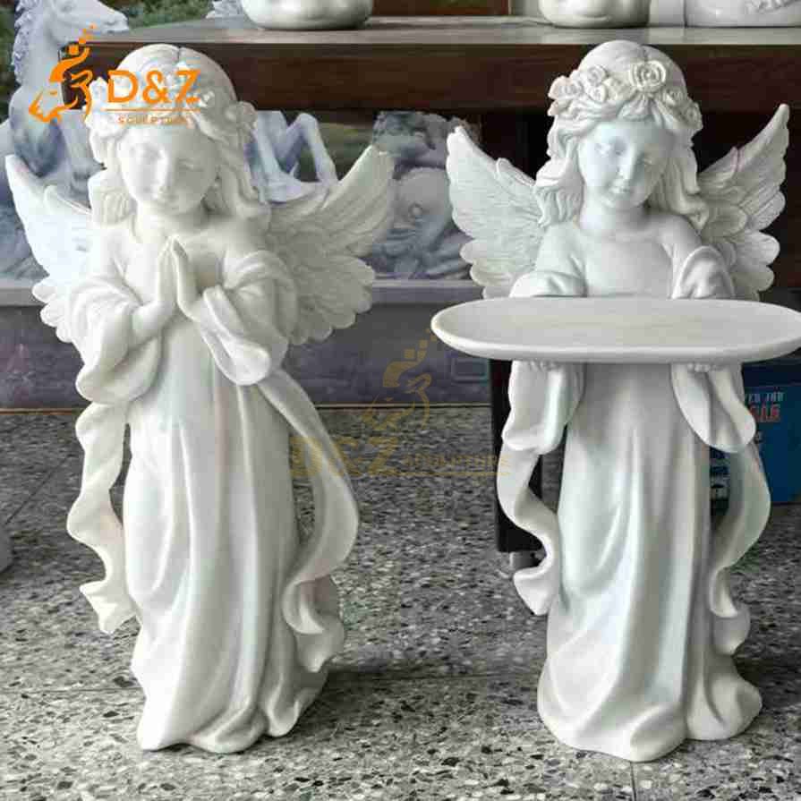 White Marble Little Angel Statues 4 White Marble Little Angel Statues 4