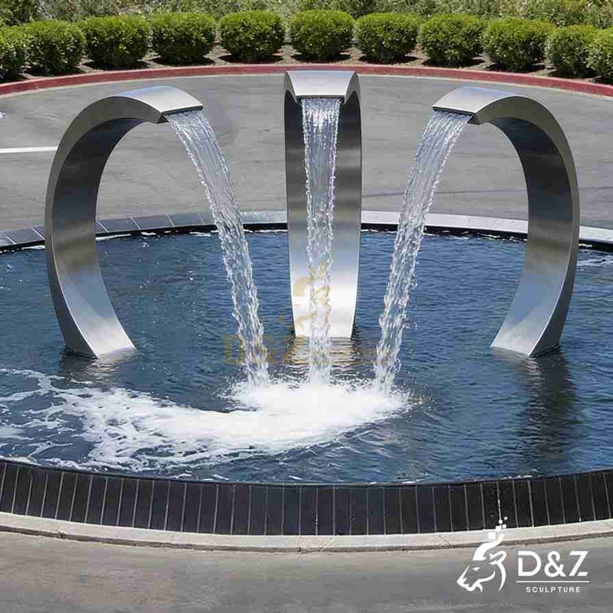 Metal Stacked Ring Fountain 3 Metal Stacked Ring Fountain 3