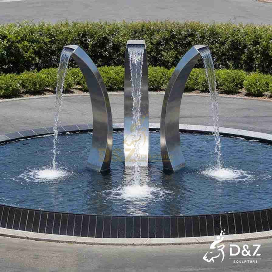 Metal Stacked Ring Fountain 6 Metal Stacked Ring Fountain 6