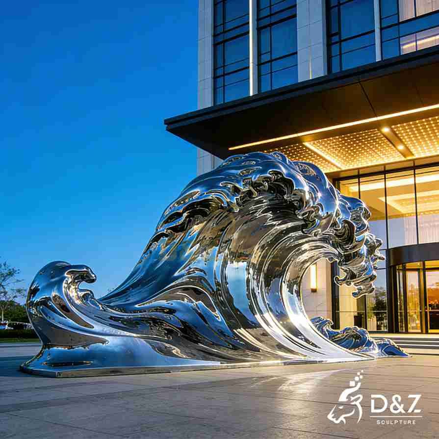 Metal Ocean Wave Sculpture 6 Metal Ocean Wave Sculpture 6