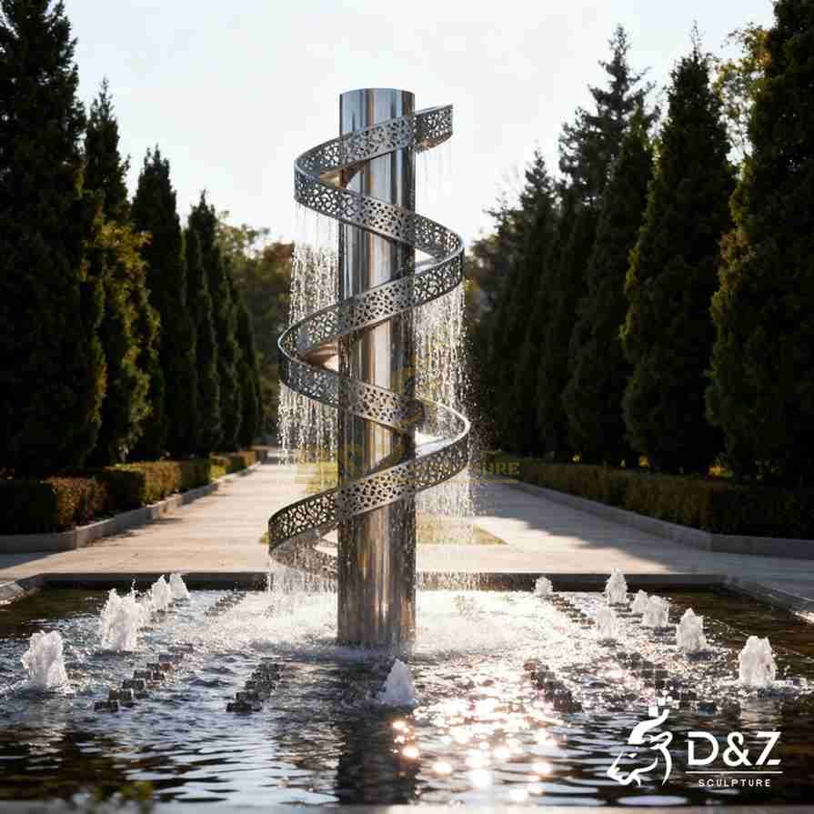 Metal Spiral Fountain 2