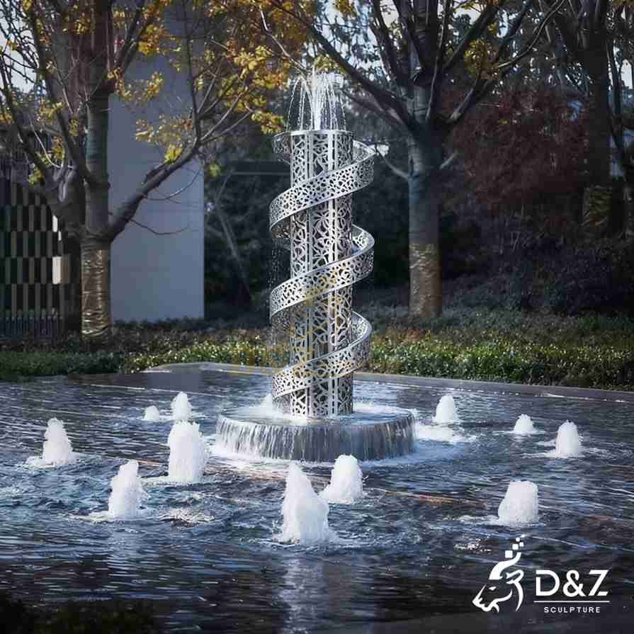 Metal Spiral Fountain 6