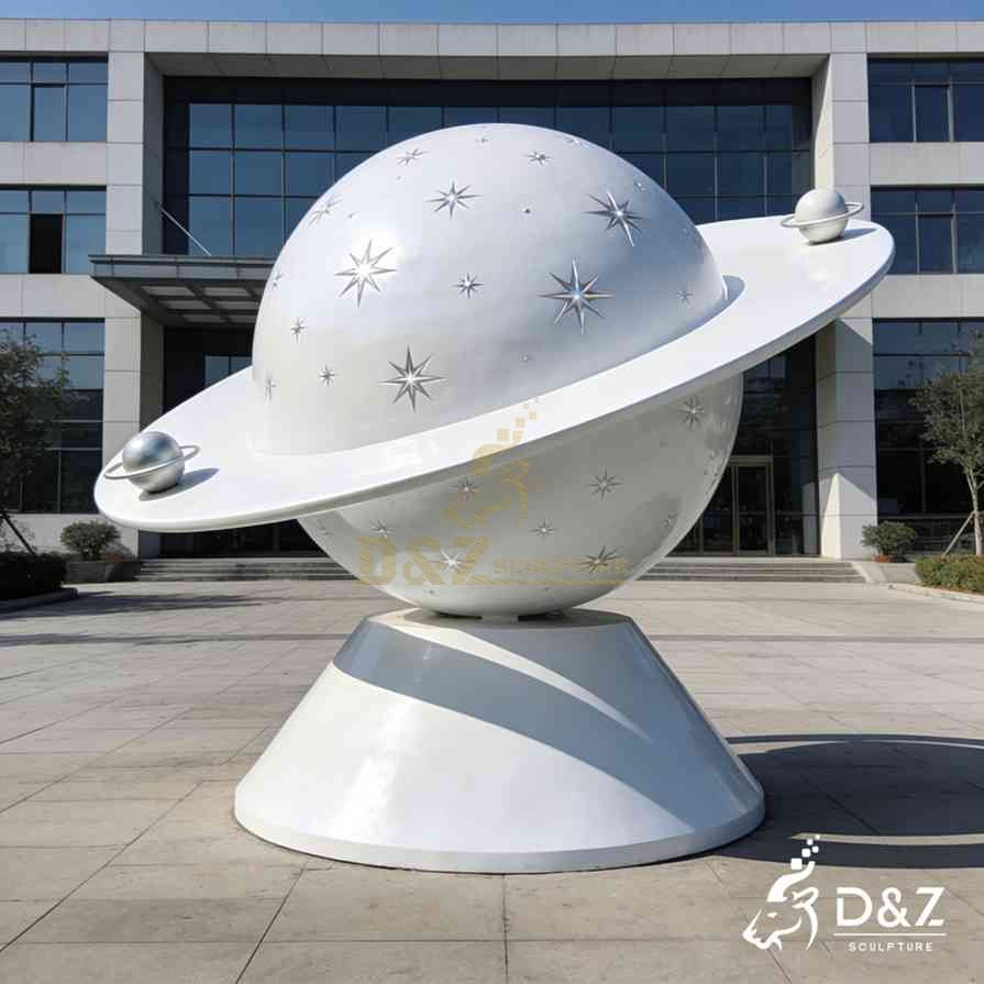 White Metal Sphere Sculpture 3 White Metal Sphere Sculpture 3