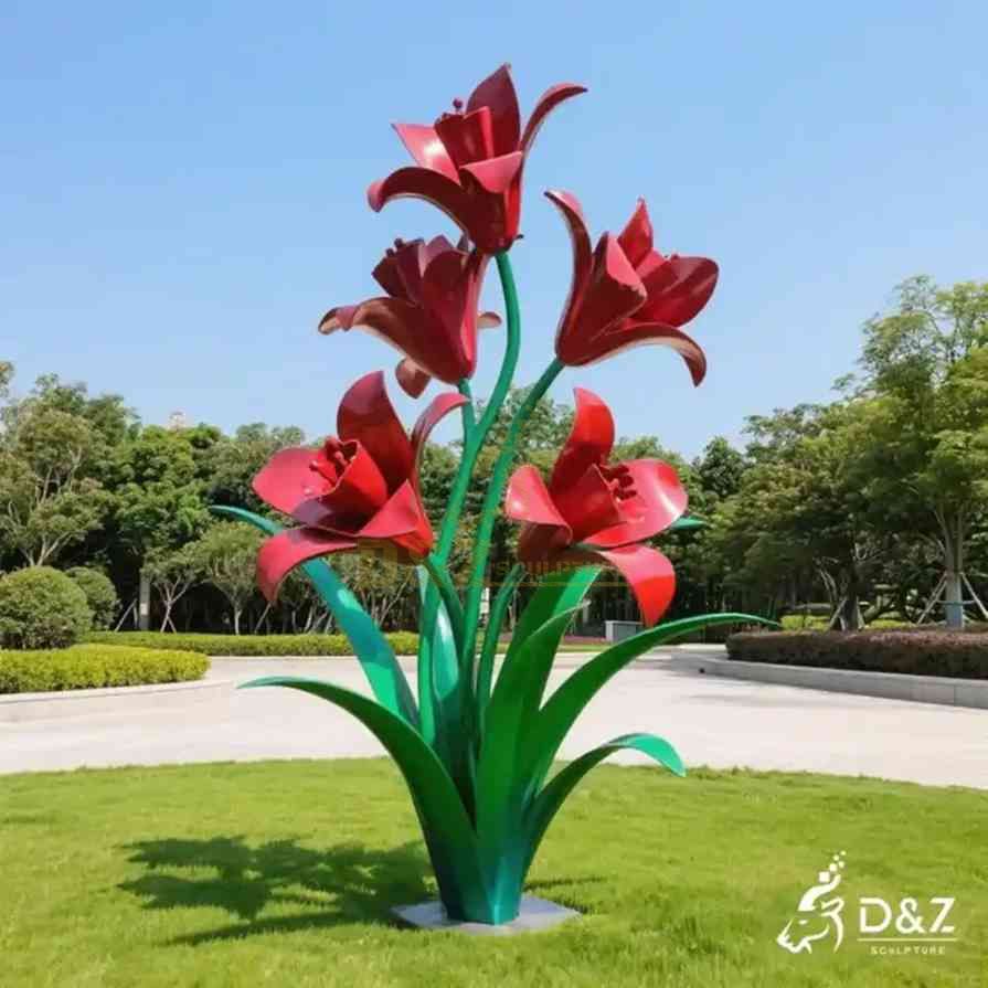15-6 Large Metal Flower Sculptures: Botanical Garden Guide 15-6 Large Metal Flower Sculptures: Botanical Garden Guide