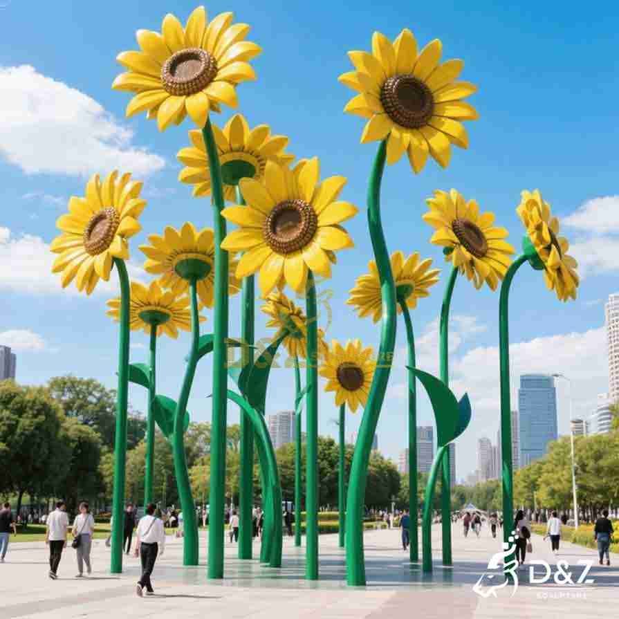 15-9 Large Metal Flower Sculptures: Botanical Garden Guide 15-9 Large Metal Flower Sculptures: Botanical Garden Guide