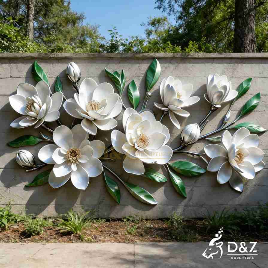 15-13 Large Metal Flower Sculptures: Botanical Garden Guide