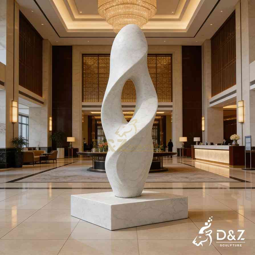 White Marble Abstract Sculpture 1 White Marble Abstract Sculpture 1