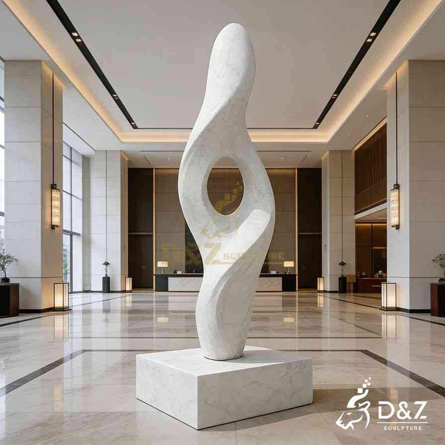White Marble Abstract Sculpture 2 White Marble Abstract Sculpture 2