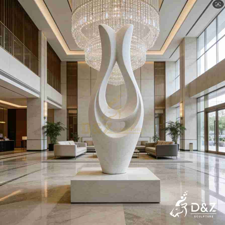 White Marble Abstract Sculpture 3 White Marble Abstract Sculpture 3