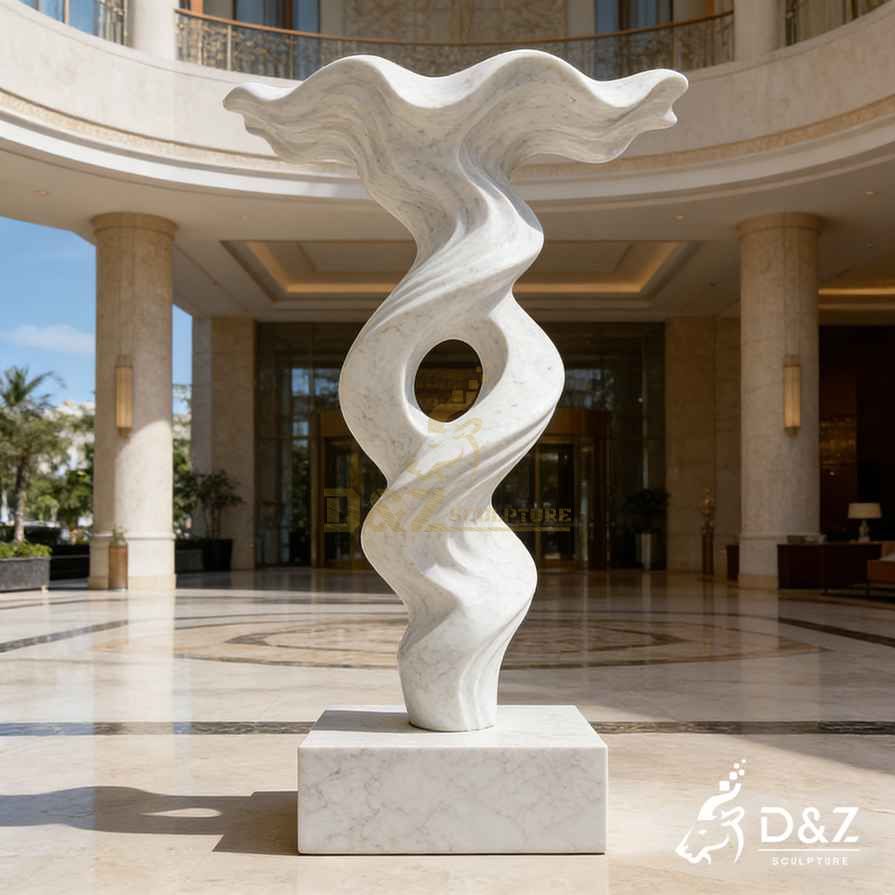 White Marble Abstract Sculpture 6 White Marble Abstract Sculpture 6