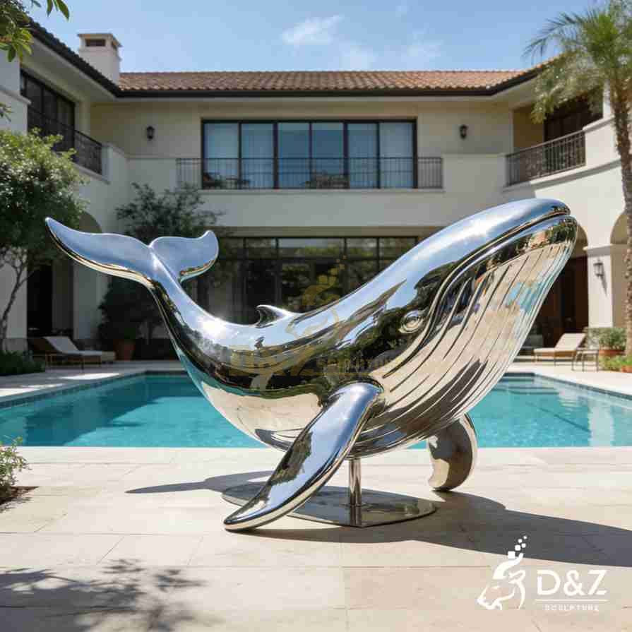 Metal Whale Sculpture 3 Metal Whale Sculpture 3
