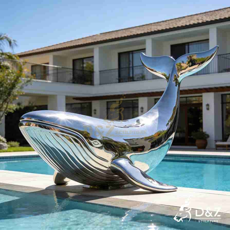 Metal Whale Sculpture 4 Metal Whale Sculpture 4
