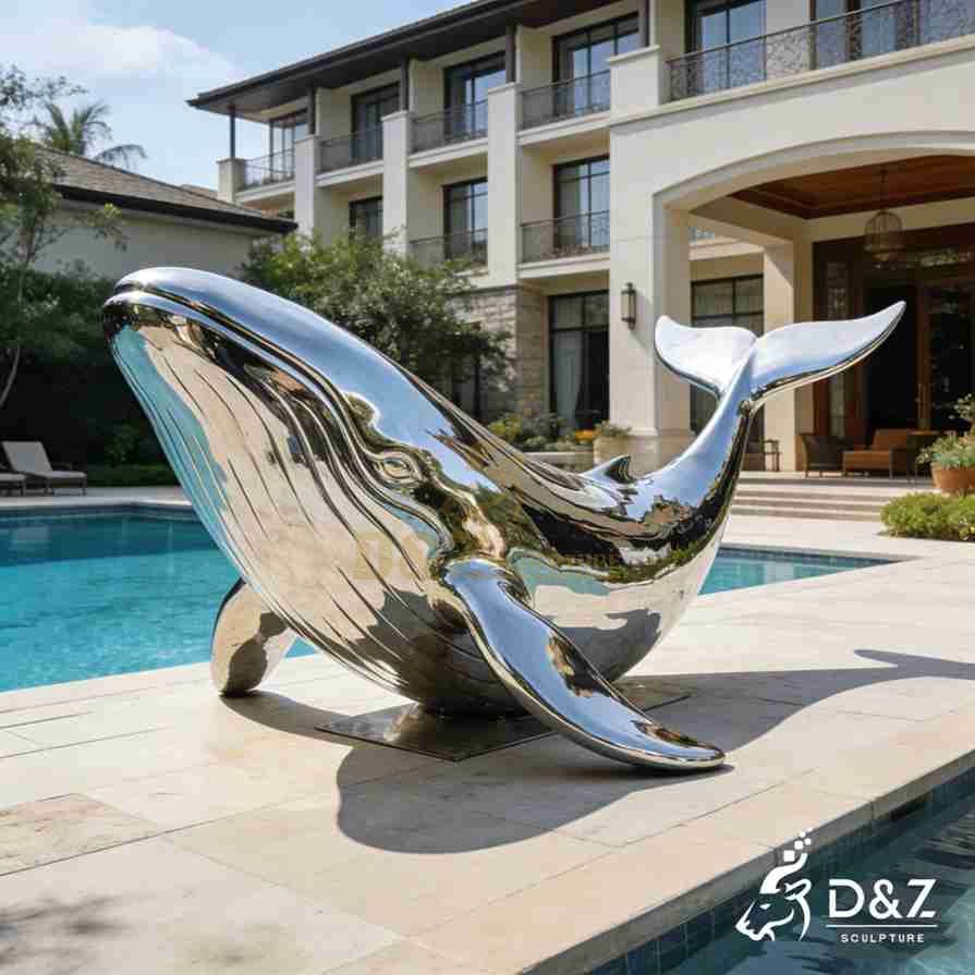 Metal Whale Sculpture 5 Metal Whale Sculpture 5
