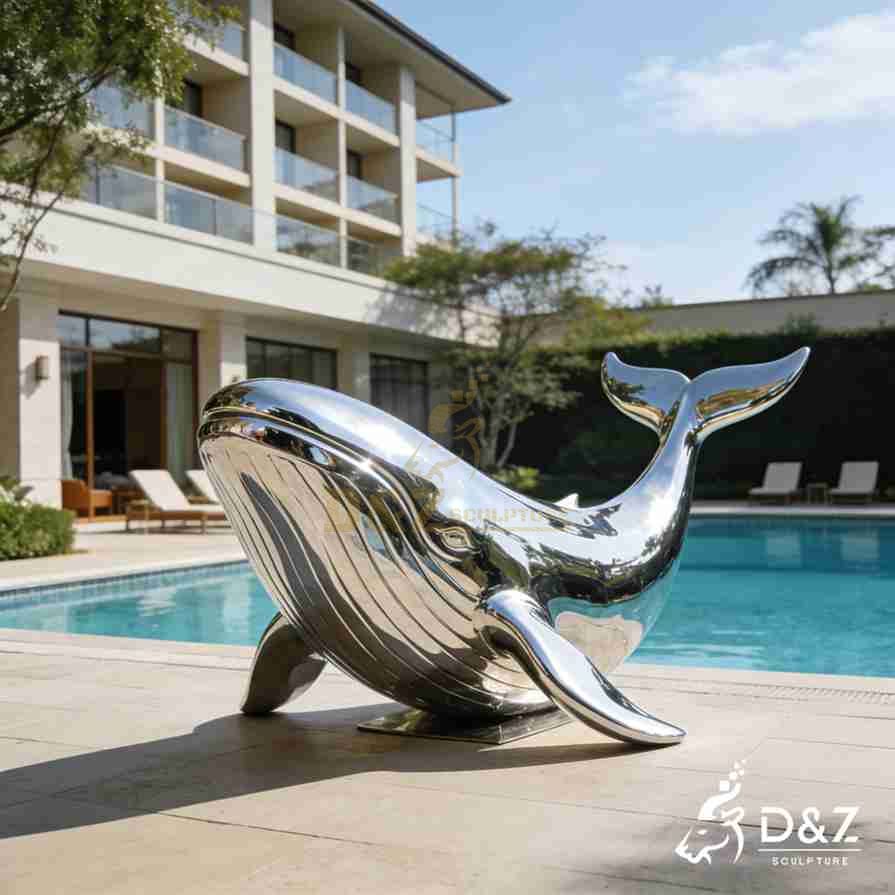Metal Whale Sculpture 6 Metal Whale Sculpture 6