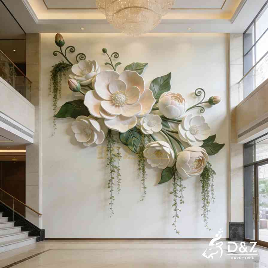 Metal Flower Wall Sculpture 1 Metal Flower Wall Sculpture 1