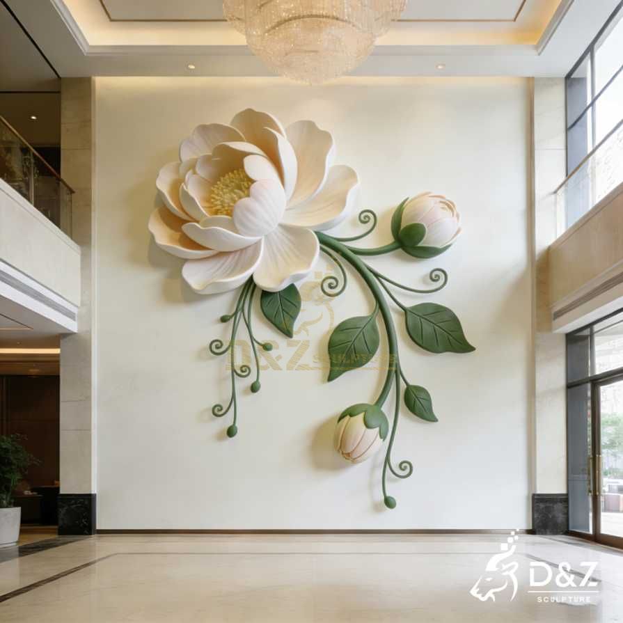 Metal Flower Wall Sculpture 5 Metal Flower Wall Sculpture 5