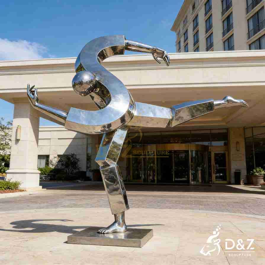 Abstract Metal Human Sculpture 2