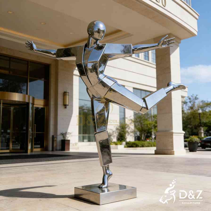 Abstract Metal Human Sculpture 3