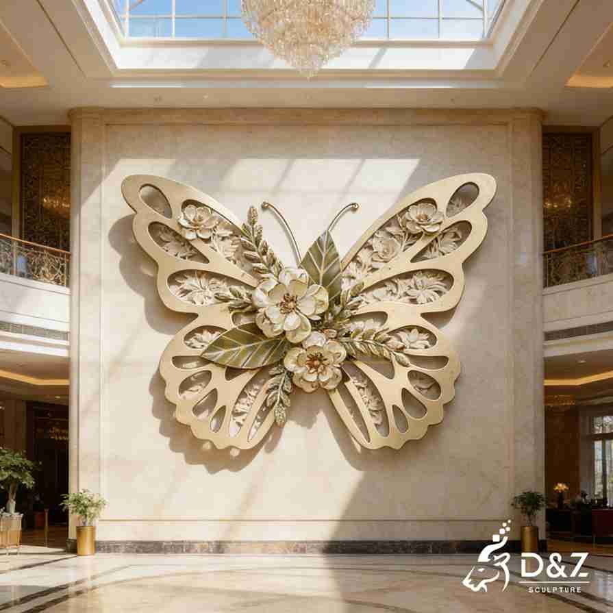 Metal Butterfly Wall Sculpture 5