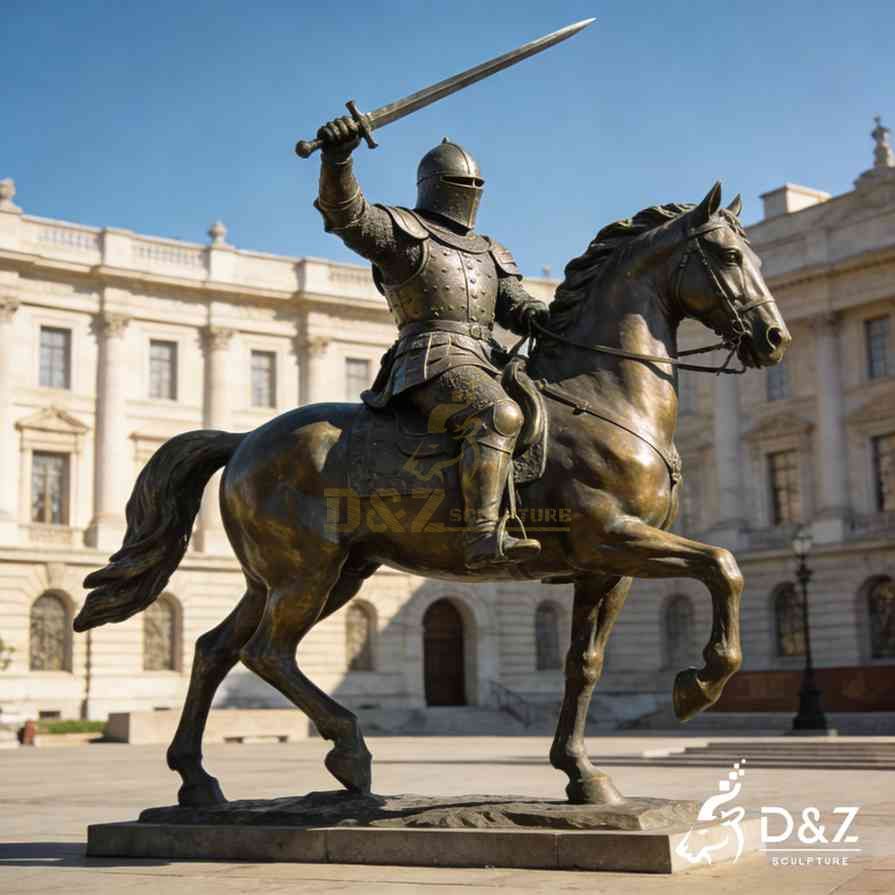 Bronze Horse Soldier Statue 1