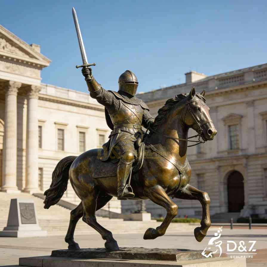 Bronze Horse Soldier Statue 4
