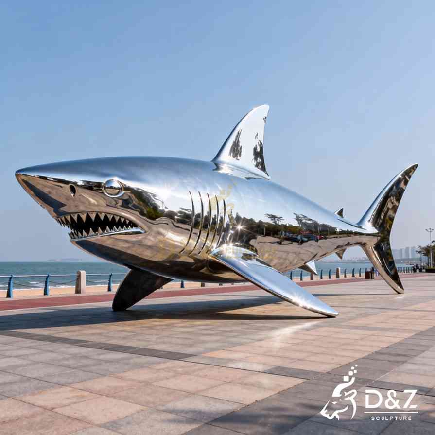 Metal Shark Sculpture 5