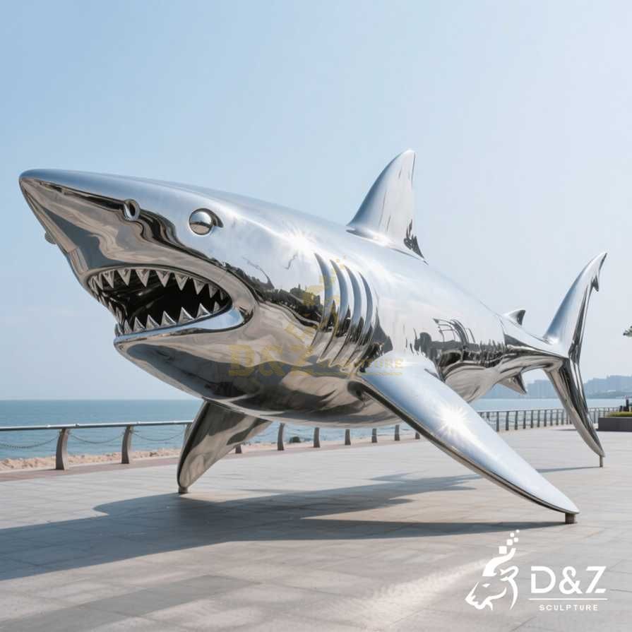 Metal Shark Sculpture 6