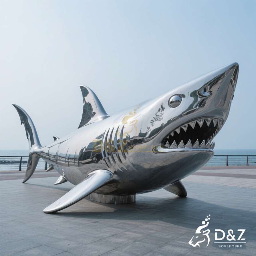 Metal Shark Sculpture 3