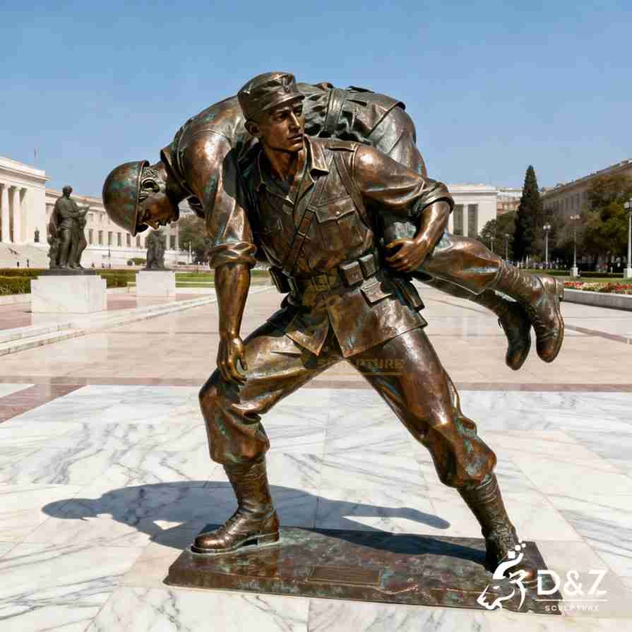 15-5 Large Outdoor Bronze Soldier Statues: Honoring Heroism