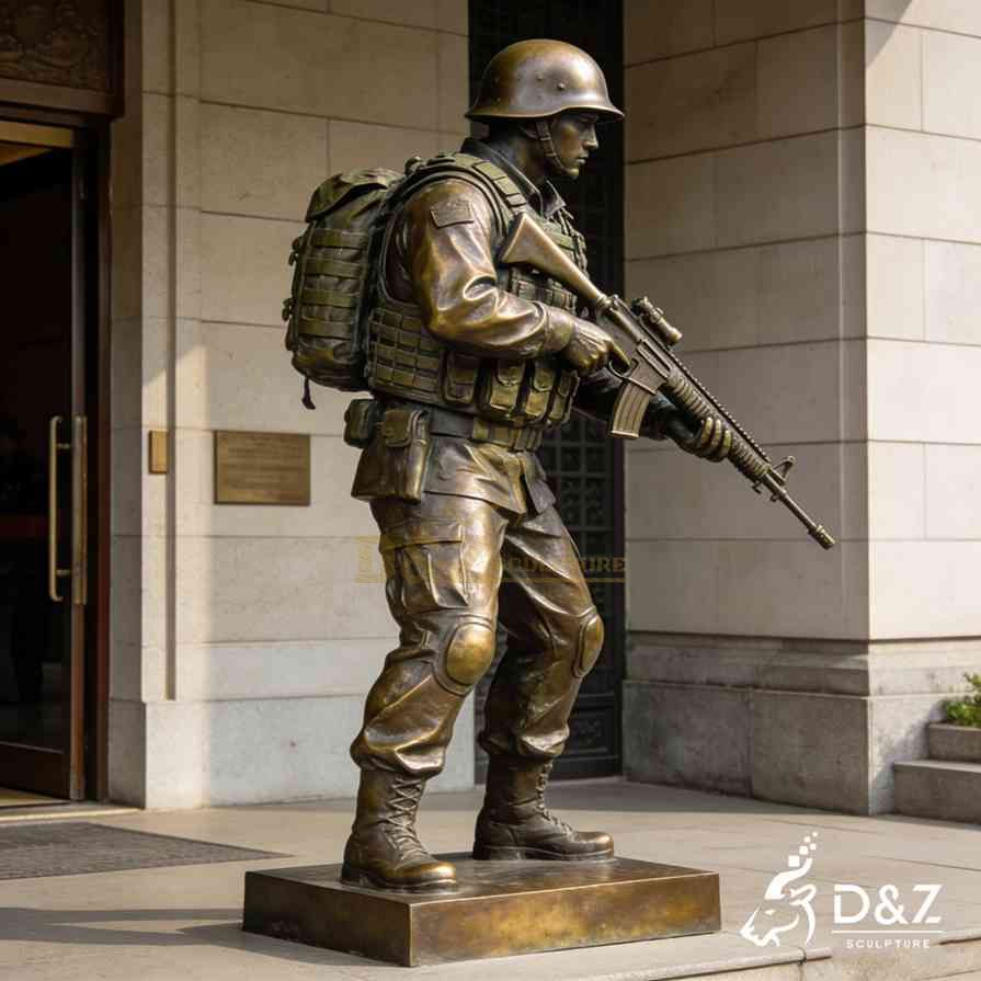 15-6 Large Outdoor Bronze Soldier Statues: Honoring Heroism