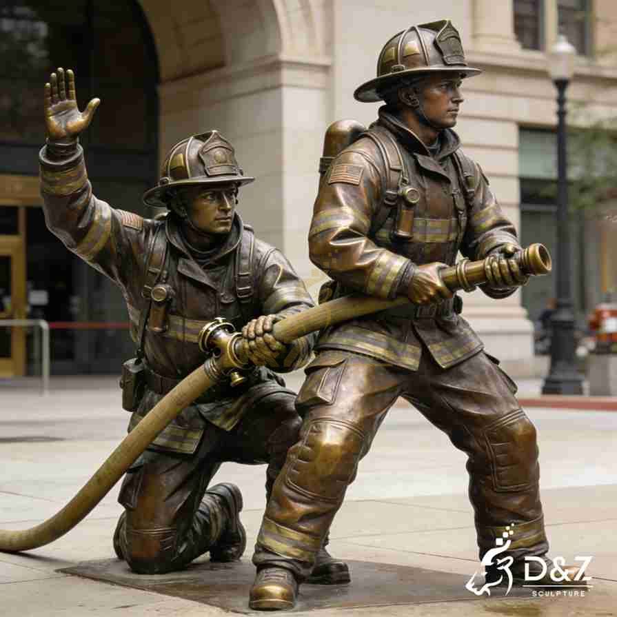 15-13 Large Outdoor Bronze Soldier Statues: Honoring Heroism