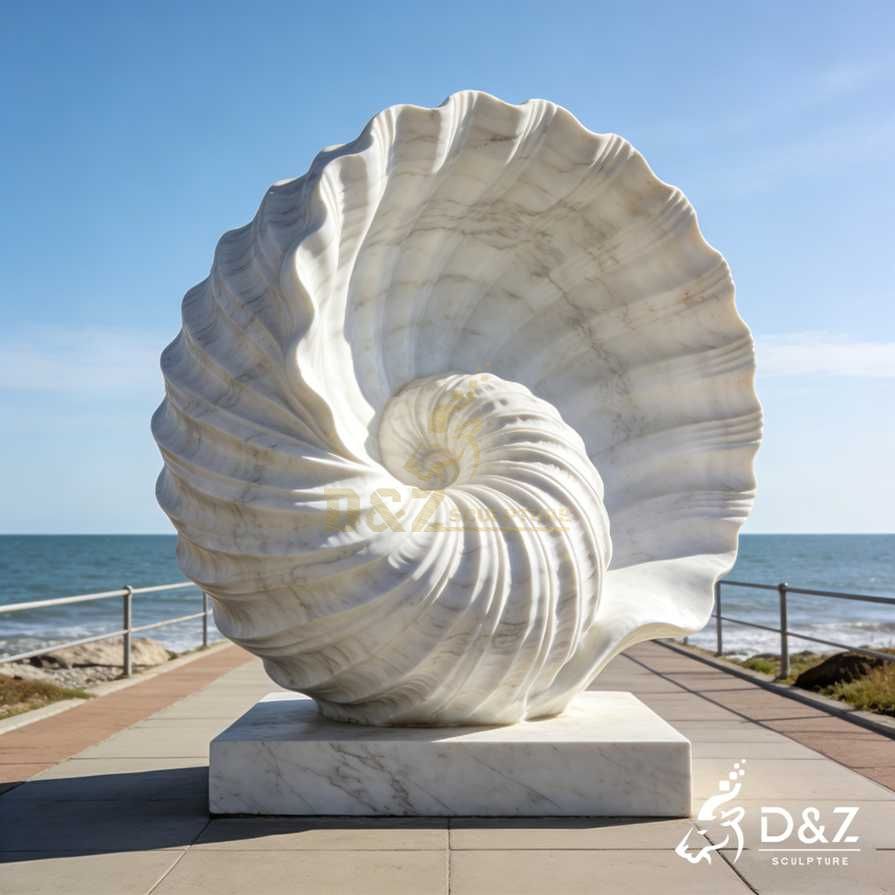 Marble Seashell Sculpture 1