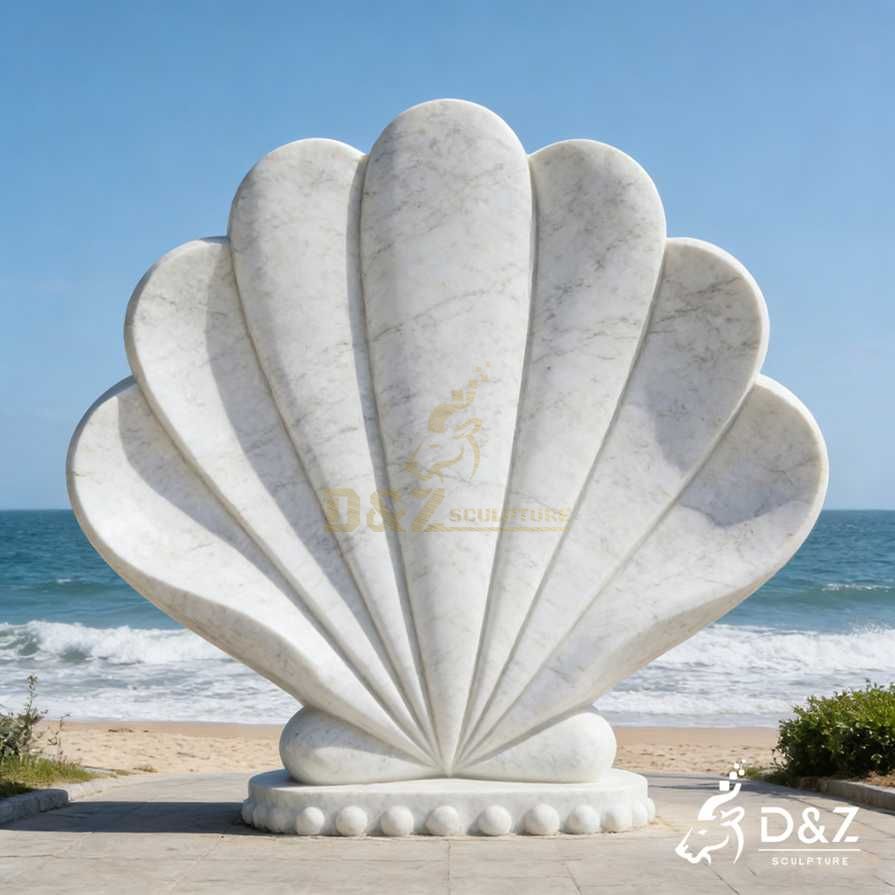 Marble Seashell Sculpture 2