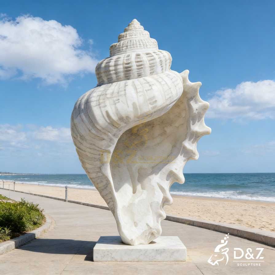 Marble Seashell Sculpture 3