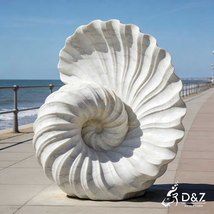 Marble Seashell Sculpture 4