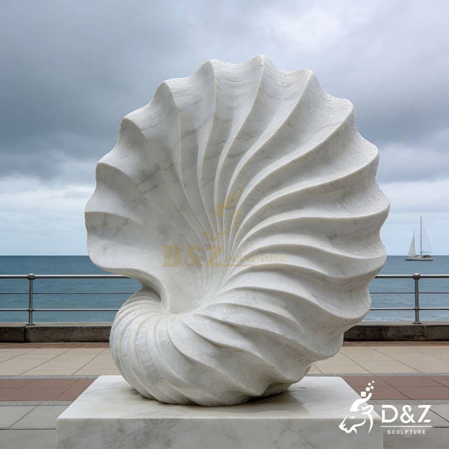 Marble Seashell Sculpture 6