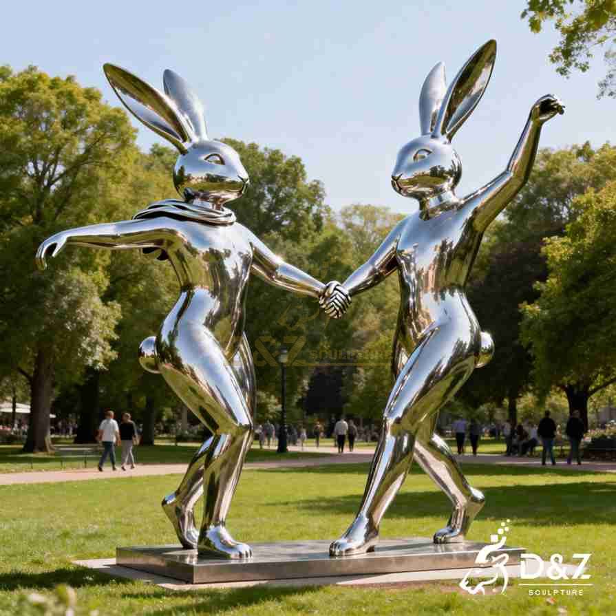Dancing Rabbits Sculpture 3 Dancing Rabbits Sculpture 3