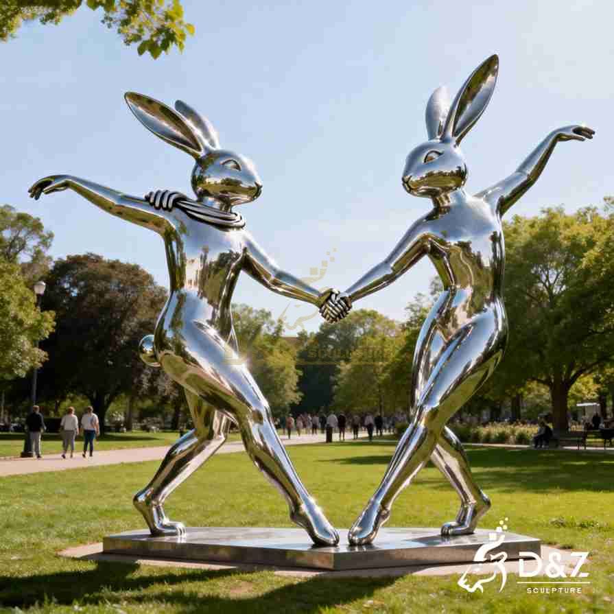 Dancing Rabbits Sculpture 4 Dancing Rabbits Sculpture 4