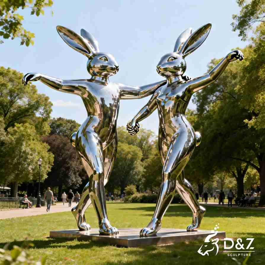 Dancing Rabbits Sculpture 5 Dancing Rabbits Sculpture 5