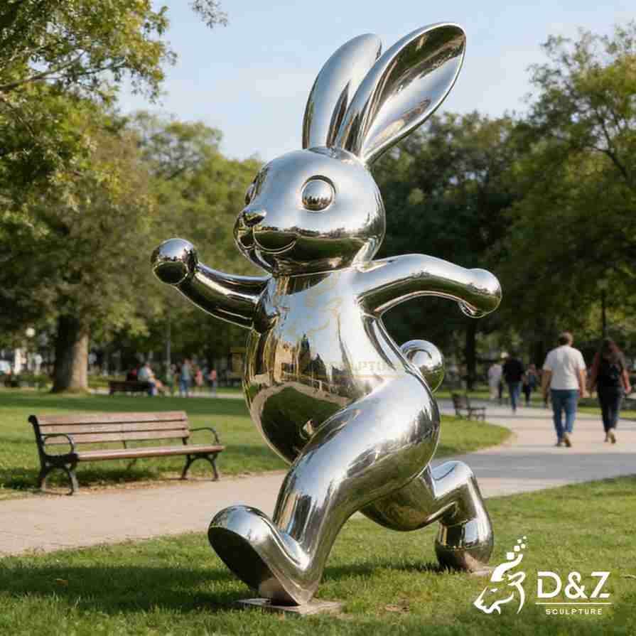Running Rabbit Sculpture 5