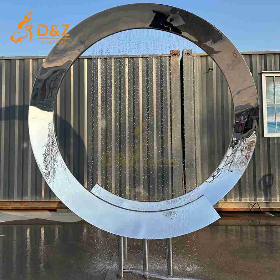 Metal Ring Water Fountain 1