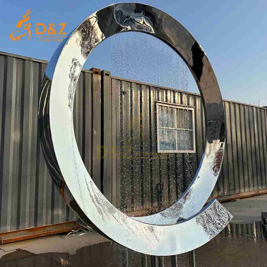 Metal Ring Water Fountain 3