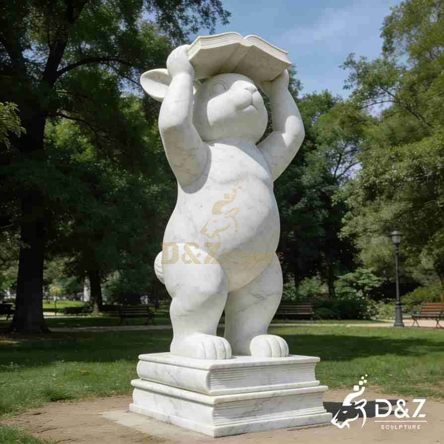 Reading Rabbit Statue 5