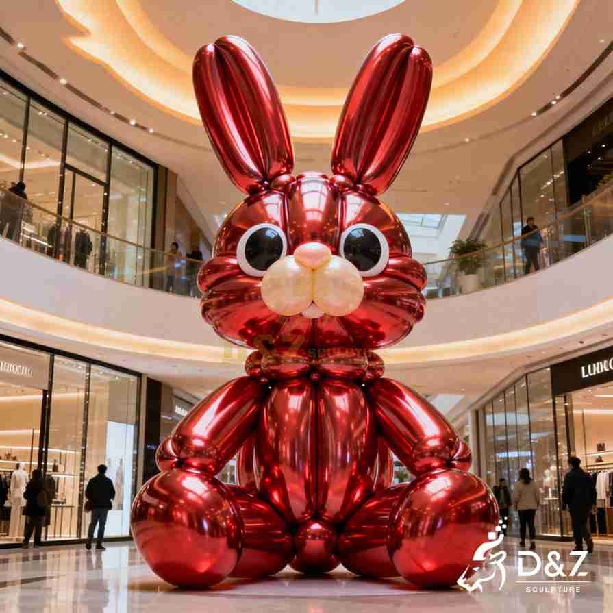 Metal Balloon Rabbit Sculpture 5