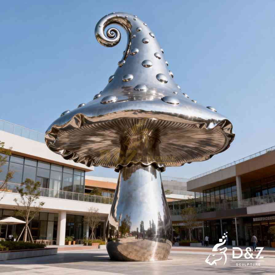 Metal Mushroom Sculpture 2