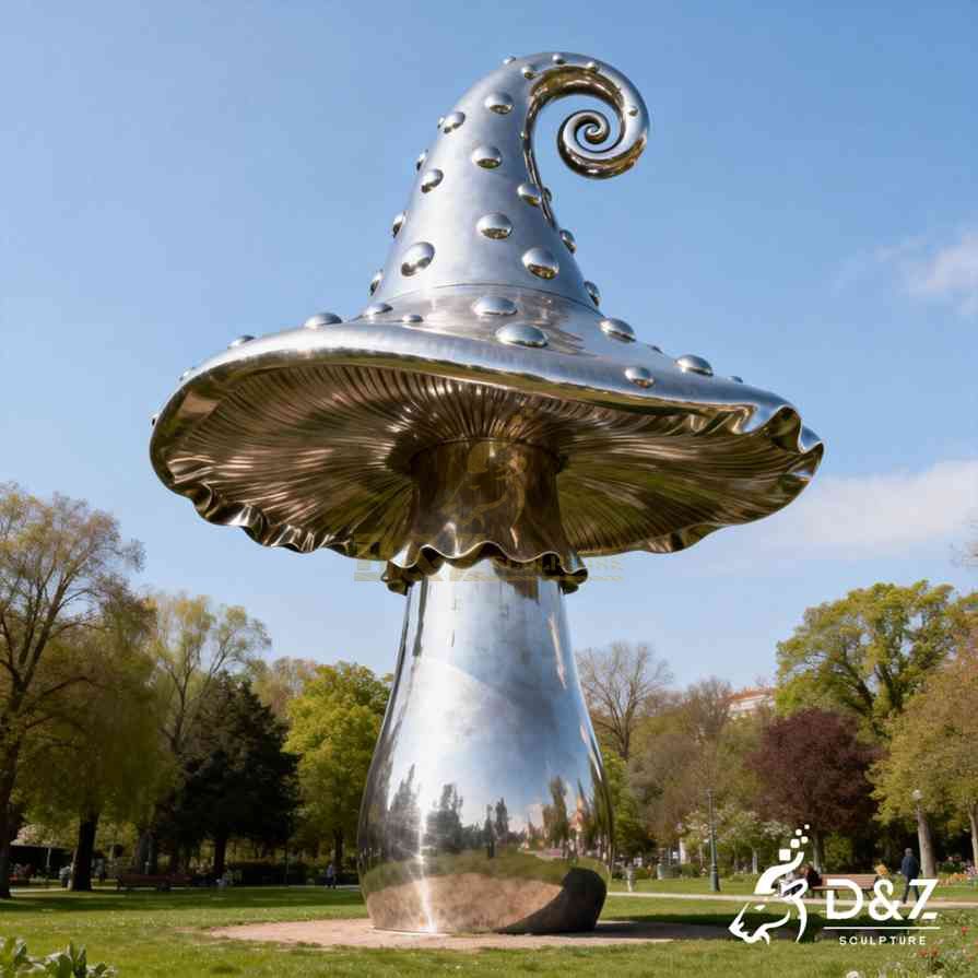 Metal Mushroom Sculpture 4