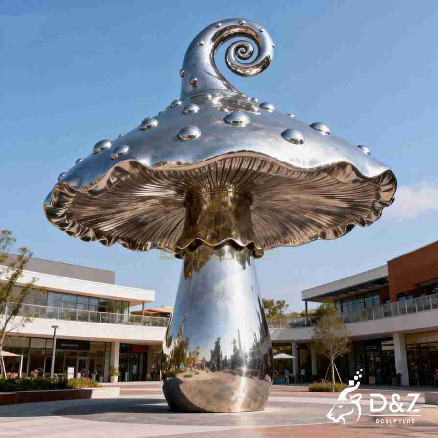 Metal Mushroom Sculpture 6