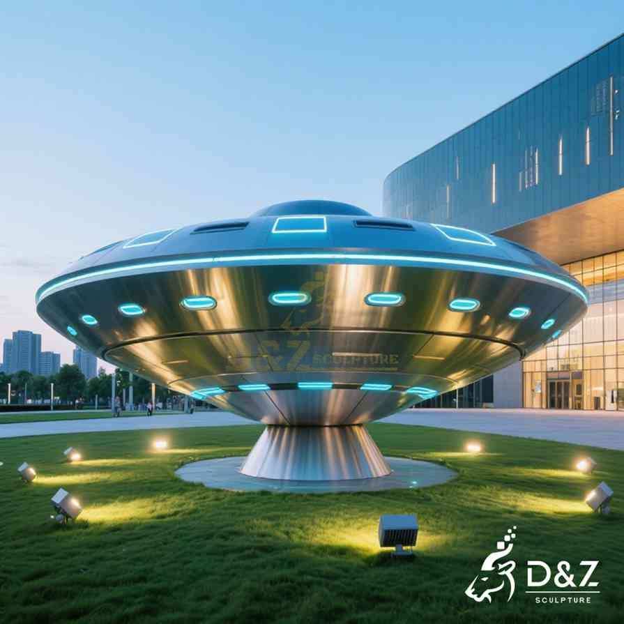 Metal UFO Sculpture 2