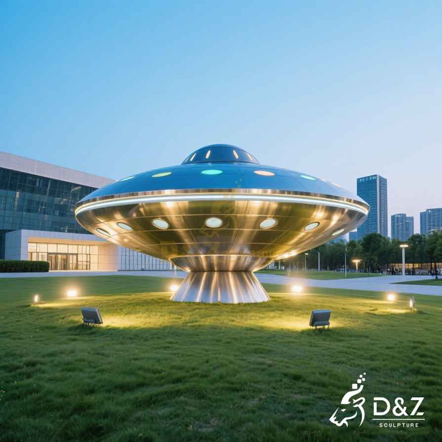 Metal UFO Sculpture 6